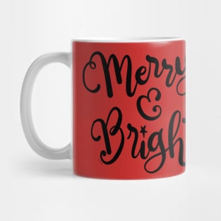 Merry & Bright Christmas Winter Holiday Mug